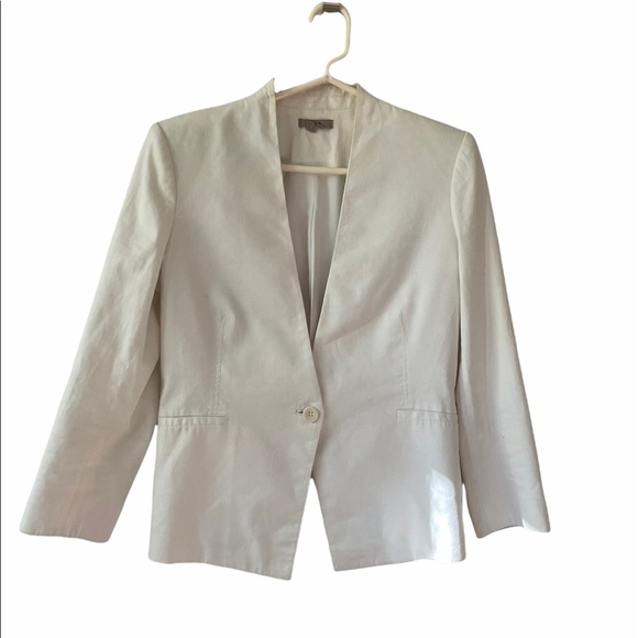 HELMUT LANG White Single Button Blazer size 6 - Picture 4 of 12
